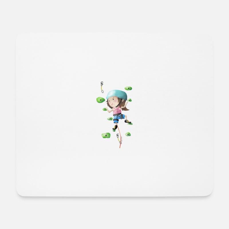 Baby Kletterin - Mousepad (Querformat) - Weiß