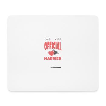 Wedding 2023 Heart Married - Mouse Pad (horizontal) - white - Front