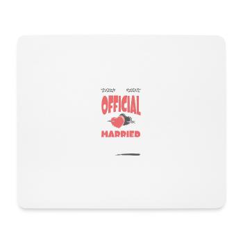 Wedding 2024 Heart Married - Mouse Pad (horizontal) - white - Front