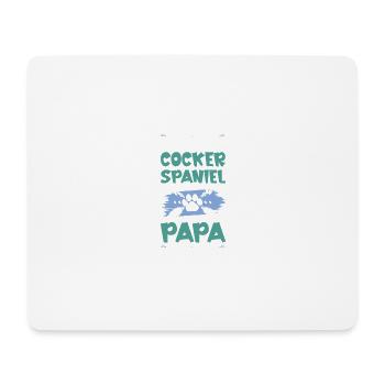 Cocker Spaniel chiens papa - Tapis de souris (format paysage) - blanc - Devant