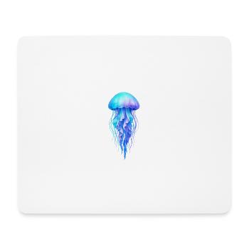 Blue jellyfish spirit - Mouse Pad (horizontal) - white - Front