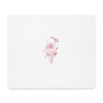 Flower type - Mouse Pad (horizontal) - white - Front