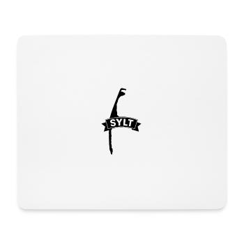 Sylt avec bannière - Tapis de souris (format paysage) - blanc - Devant