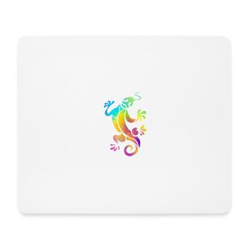 Salamandre Multicolore - Tapis de souris (format paysage) - blanc - Devant