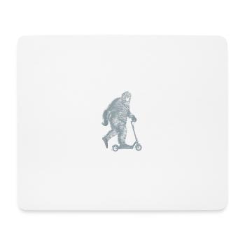 Bigfoot Sasquatch Sur Scooter Drôle Bigfoot Sasquat - Tapis de souris (format paysage) - blanc - Devant