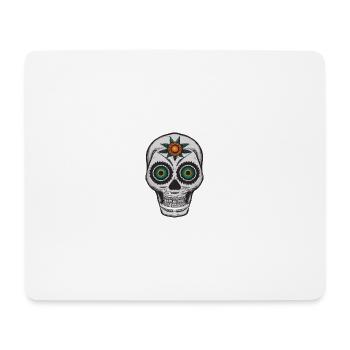 Skull Mexican Style, Día de Muertos - Mouse Pad (horizontal) - white - Front