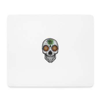 Skull Mexican Style, Día de Muertos - Mouse Pad (horizontal) - white - Front
