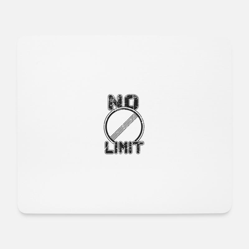 No Limit - Mousepad (Querformat) - Weiß