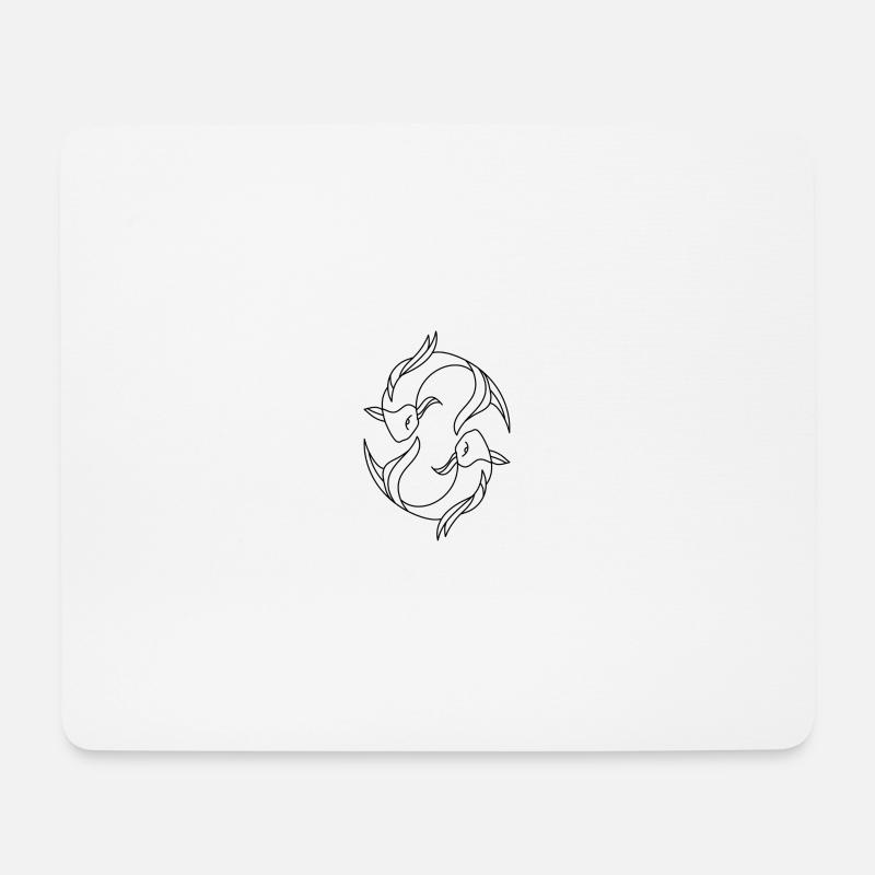 Fish - Pisces - Mouse Pad (horizontal) - white