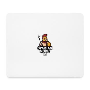 SPARTAN MODE: ON | Lustiges Spartaner-Design - Mousepad (Querformat) - Weiß - Vorne