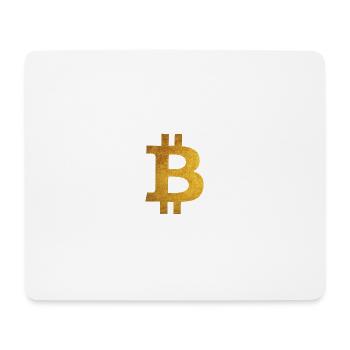 Gold Bitcoin - Tapis de souris (format paysage) - blanc - Devant