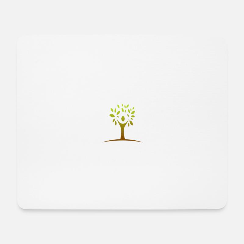 Baum / Tree - Mousepad (Querformat) - Weiß