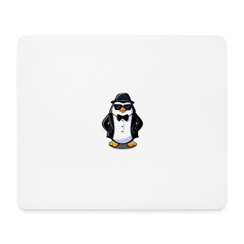 Le Pingouin - Tapis de souris (format paysage) - blanc - Devant