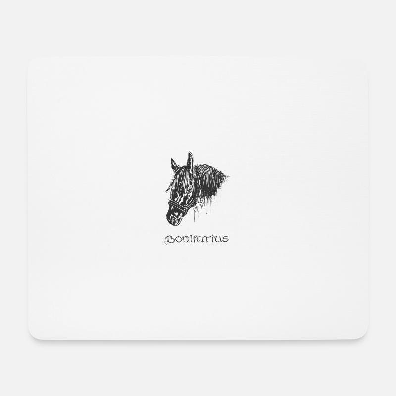 Bonifatius - Mousepad (Querformat) - Weiß