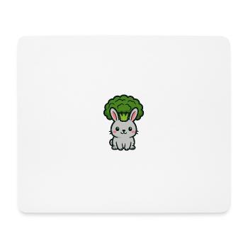 Frère-Lapin - Tapis de souris (format paysage) - blanc - Devant