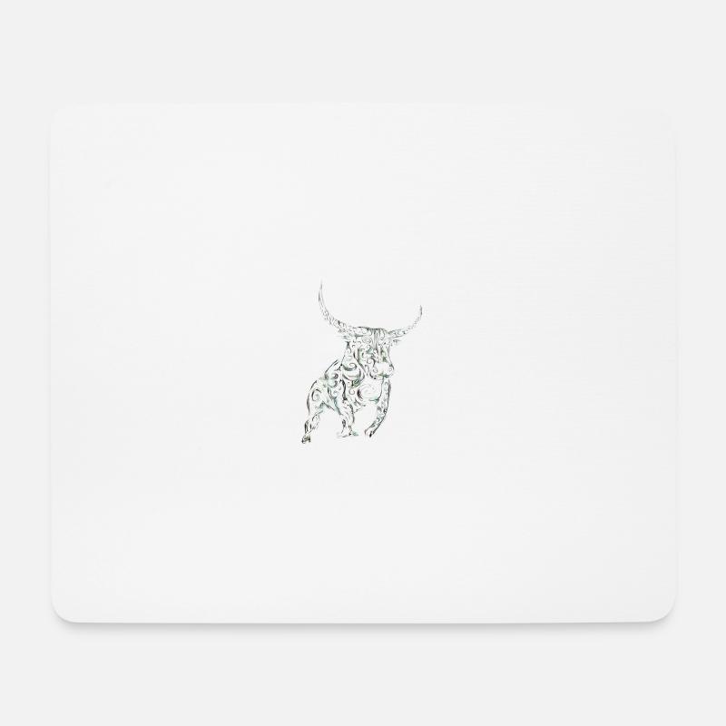 Bulle - Mousepad (Querformat) - Weiß