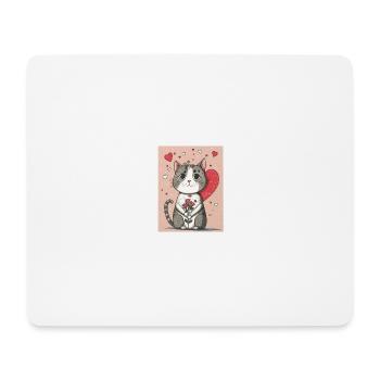Cute Cat 2023 - Mouse Pad (horizontal) - white - Front