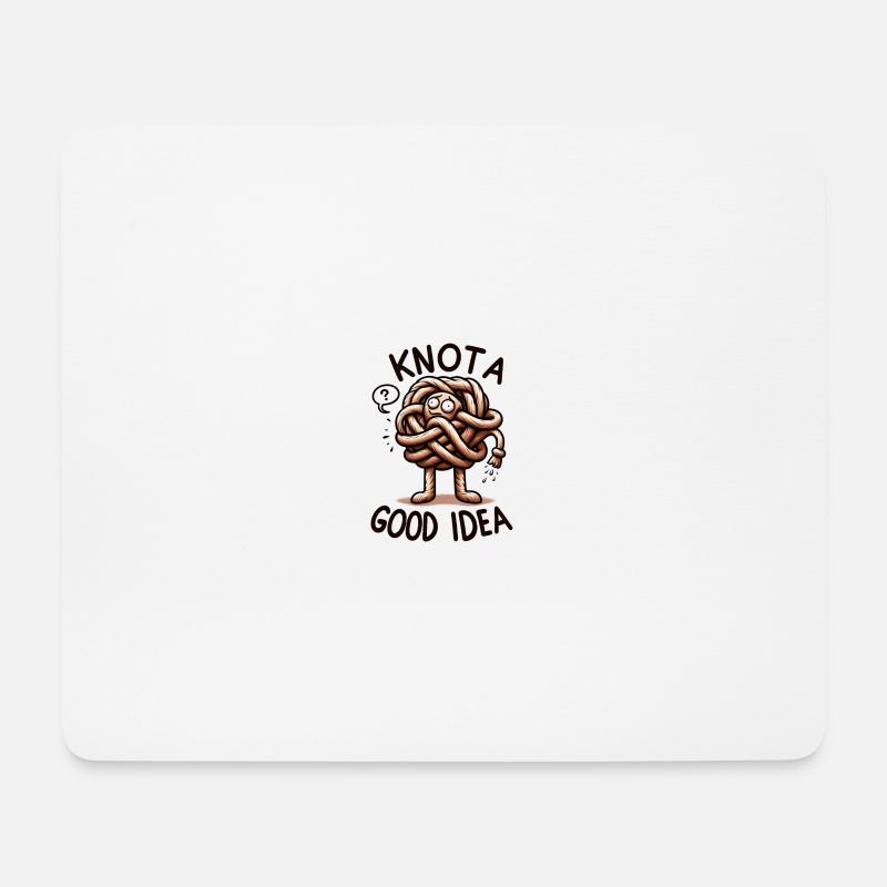 Knot good Idea - Mousepad (Querformat) - Weiß