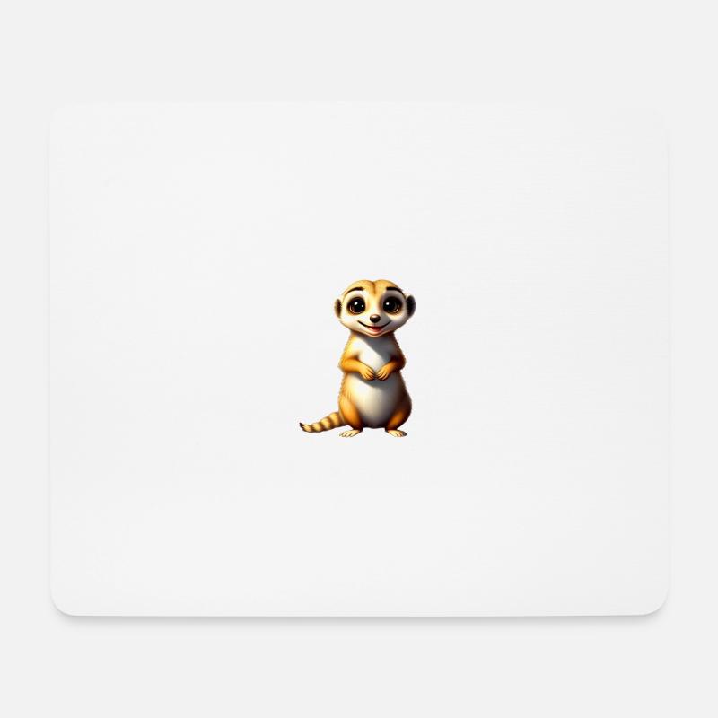 Erdmännchen - Mousepad (Querformat) - Weiß