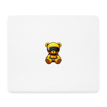 Yellow bear - Mousepad (Querformat) - Weiß - Vorne