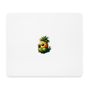 Cute little parrot as pineapple - Mouse Pad (horizontal) - white - Front