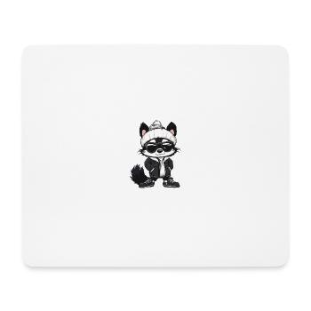 Skunk Winter Comic - Mouse Pad (horizontal) - white - Front