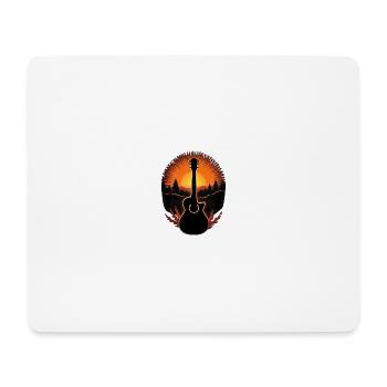 Naturgitarre - Mousepad (Querformat) - Weiß - Vorne