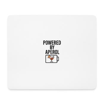 Powered by Aperoli - Mousepad (Querformat) - Weiß - Vorne