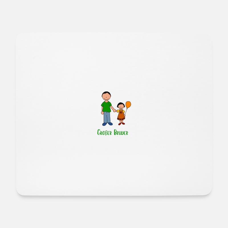 Großer Bruder - Mousepad (Querformat) - Weiß
