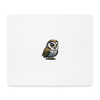 Eule 2 - Mousepad (Querformat) - Weiß - Vorne