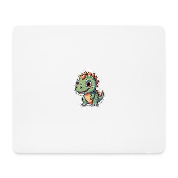 Friendly dinosaur puppy - Mouse Pad (horizontal) - white - Front