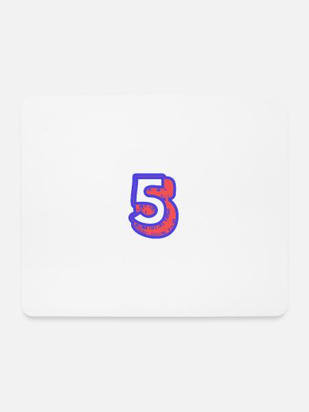 5. 5 JAHRE. 5. JAHRESTAG. 5-JÄHRIGES JUBILÄUM - Mousepad (Querformat) - Weiß