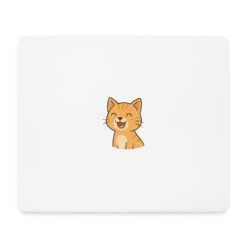 Lachende_Katze - Mouse Pad (horizontal) - white - Front