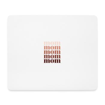 mom orange - Mouse Pad (horizontal) - white - Front