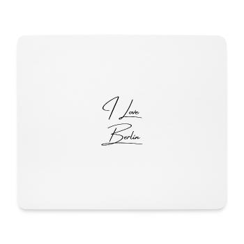 I love Berlin - Mousepad (Querformat) - Weiß - Vorne