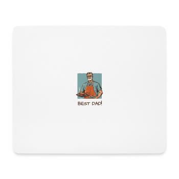 Grill Master Dad - Father's Day - ApriNoeScor - Mouse Pad (horizontal) - white - Front