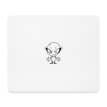 Grumpy Alien - Mouse Pad (horizontal) - white - Front