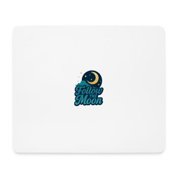 Night Sky with Moon and Stars - Mouse Pad (horizontal) - white - Front