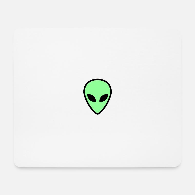 fremdes Gesicht 2 - Mousepad (Querformat) - Weiß