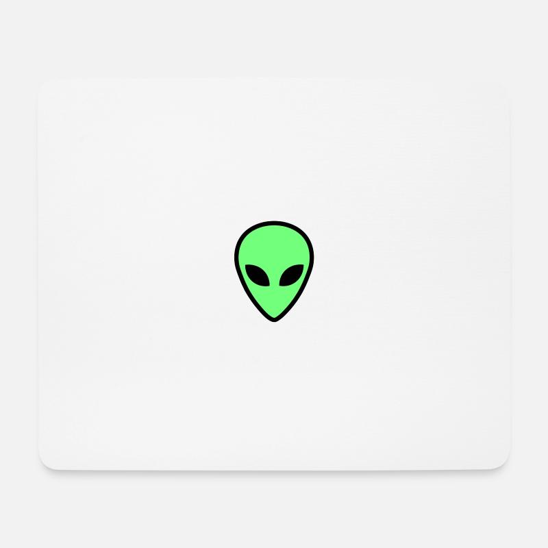 fremdes Gesicht 3 - Mousepad (Querformat) - Weiß