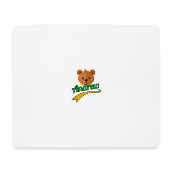 T shirt for birthday child first name Andrew - Mouse Pad (horizontal) - white - Front
