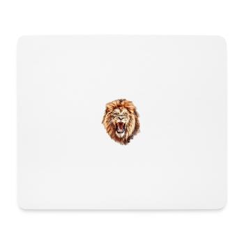 Lion Head - Mouse Pad (horizontal) - white - Front