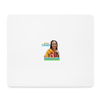 logo Mimi tee shirt blanc - Tapis de souris (format paysage) - blanc - Devant