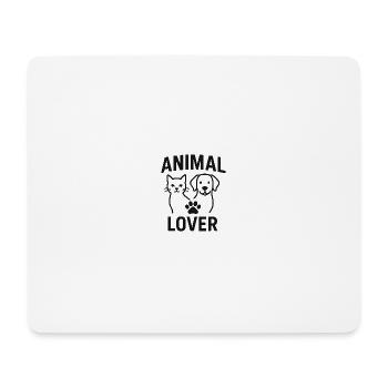 Conception d’amoureux des animaux et des chats - Tapis de souris (format paysage) - blanc - Devant