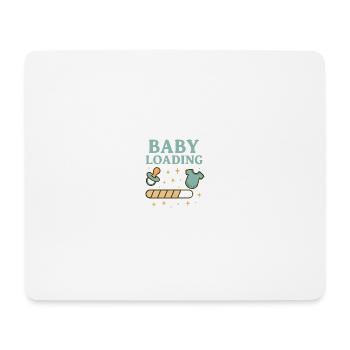 Baby loading - Mouse Pad (horizontal) - white - Front