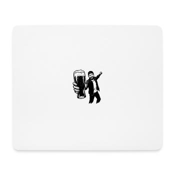 Bierman - Tapis de souris (format paysage) - blanc - Devant
