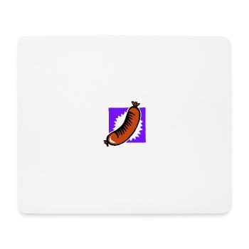 ONE FAT SAUSAGE! - Hot Dog / Bratwurst / Banger - Mouse Pad (horizontal) - white - Front