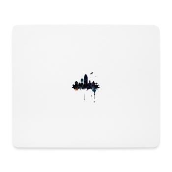 skyline,stadt,tinte,graffiti,urban - Mousepad (Querformat) - Weiß - Vorne
