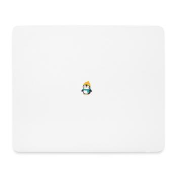 Winterpinguin mit Mütze und Schal - Mousepad (Querformat) - Weiß - Vorne