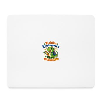 Dino-Abschied Kindergarten - Mousepad (Querformat) - Weiß - Vorne